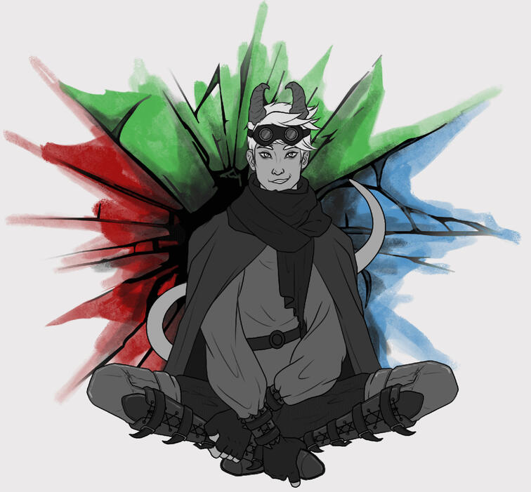 Flat color (full body)